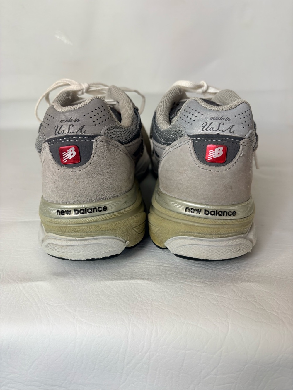 New Balance 990v3 Gray Suede Mesh Sneakers Men’s Size 8.5 4E Extra Wide M990GL3 - Picture 4 of 9
